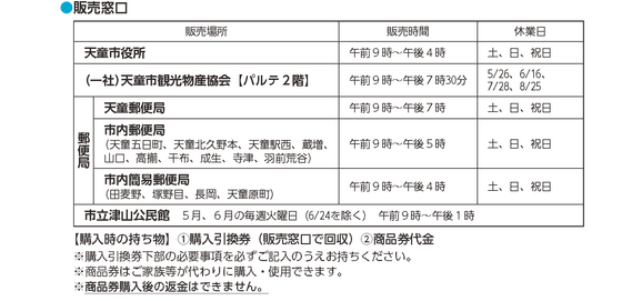 販売窓口