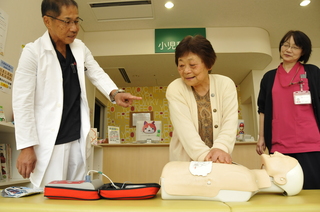 非常時に備える心肺蘇生体験