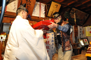 建勲神社で奉納奉告祭