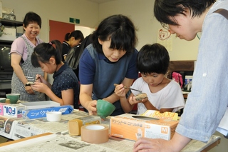 土器の修復にも挑戦しました